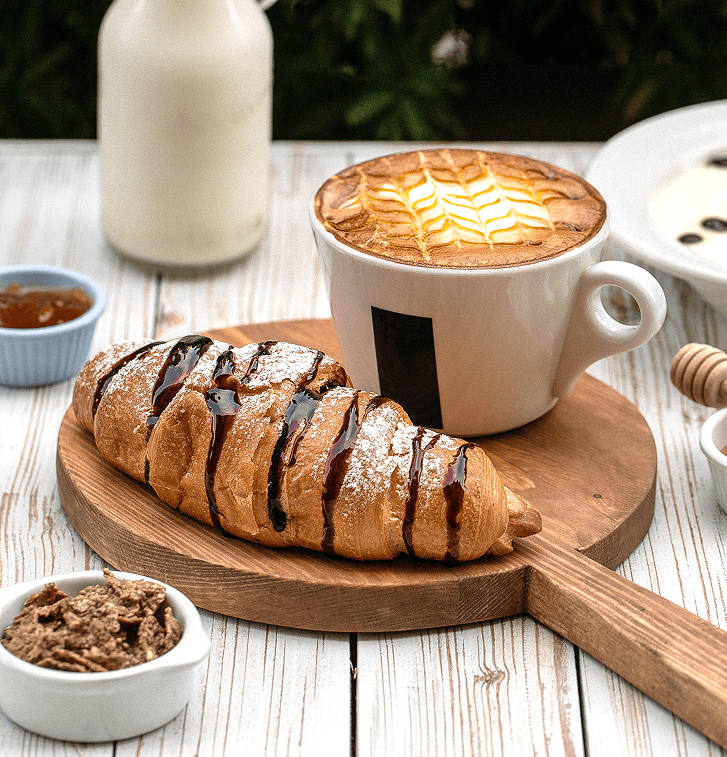 Croissants and coffee